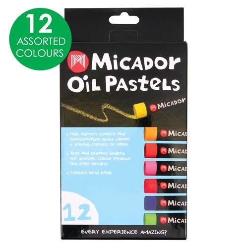 Micador Oil Pastels - Pack of 12