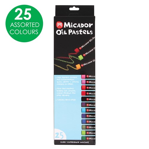 Micador Oil Pastels - Pack of 25