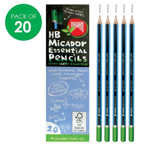 Micador HB Pencils - Pack of 20