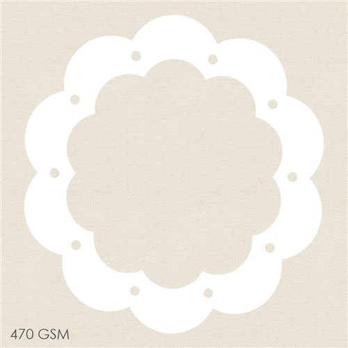 Cardboard Weaving Flowers - White - Pack of 20