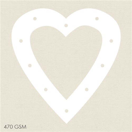 Cardboard Weaving Hearts - White - Pack of 20