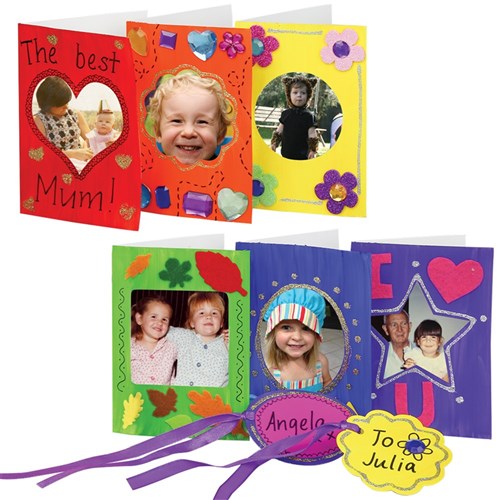 Cardboard Cutout Cards - White  - Pack of 24