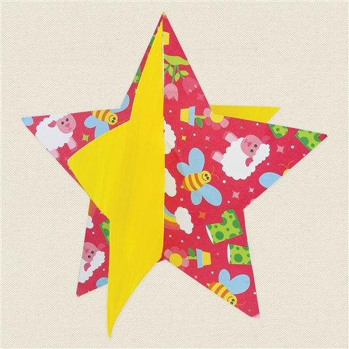 Cardboard 3D Stars - White - Pack of 20