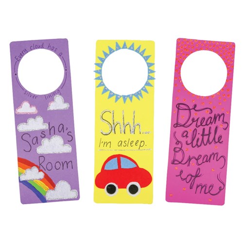 Cardboard Door Hangers - White - Pack of 20