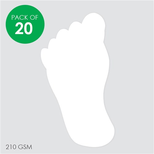Cardboard Feet - White - Pack of 20