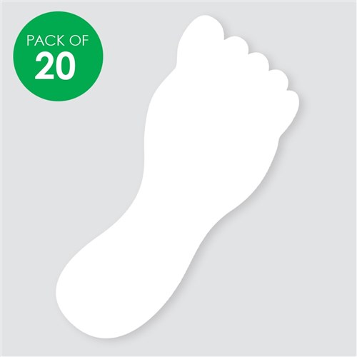 Cardboard Feet - White - Pack of 20