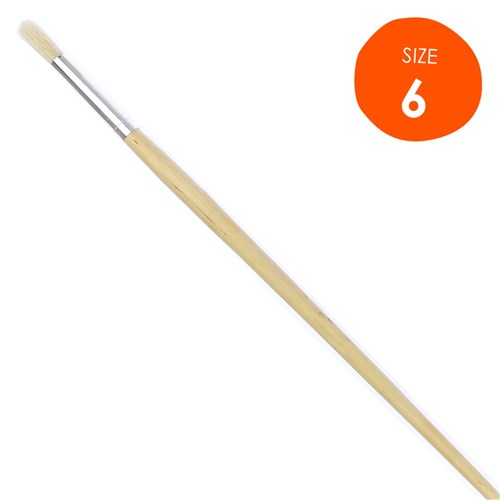 Round Paint Brush Size 06 Hog Hair Paint Brushes & Effects
