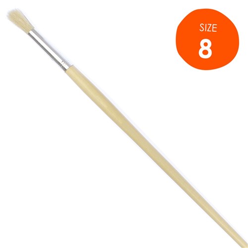 Round Paint Brush Size 08 Hog Hair Paint Brushes & Effects