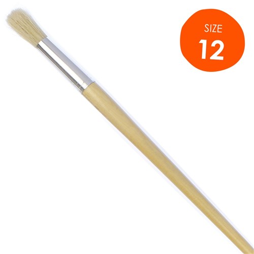 Round Paint Brush Size 12 Hog Hair Paint Brushes & Effects