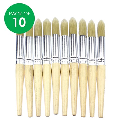 Stubby Paint Brushes - Pack of 10