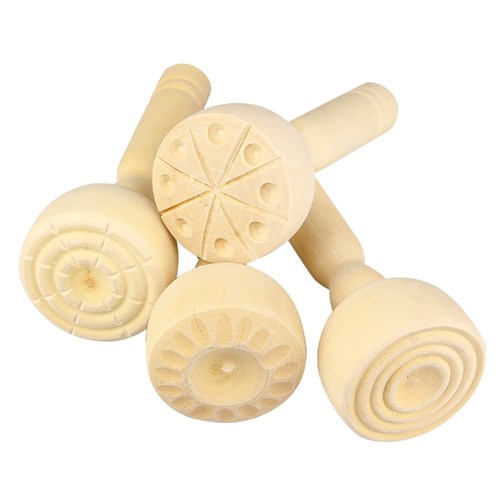 Dough Stampers - Wooden - Pack of 4