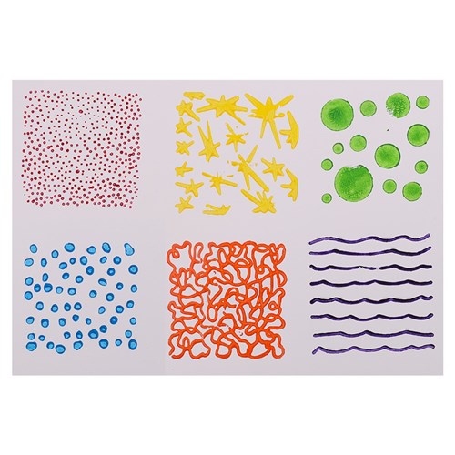 Paint Effect Stampers - Pack of 6