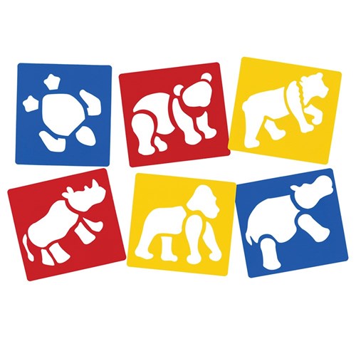 Endangered Animal Stencils Pack of 6 Stencils CleverPatch Art