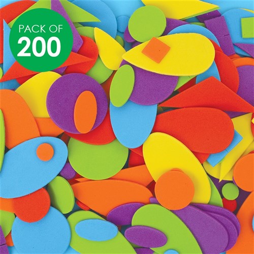 Foam Shapes - Pack of 200