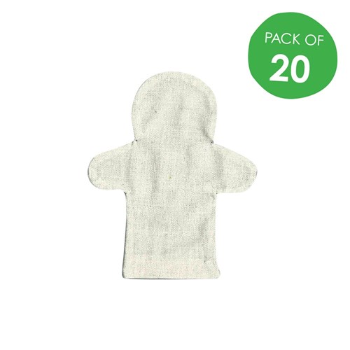 Cotton Finger Puppets - Pack of 20