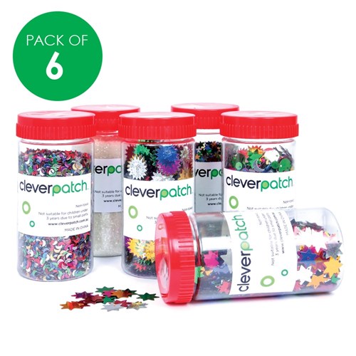 Assorted Sequins Bulk Pack - Pack of 6 Shaker Tubs