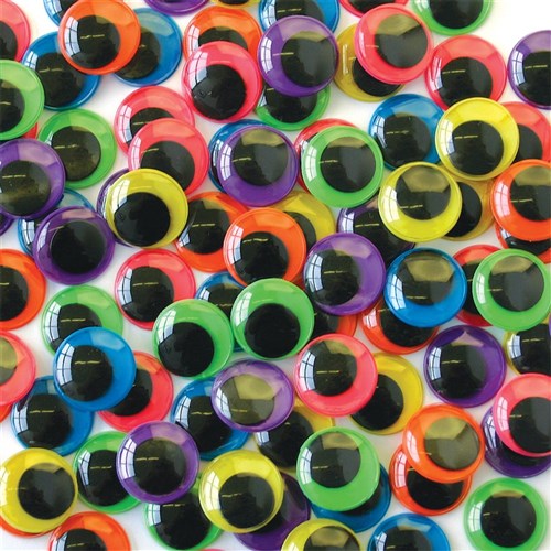 Wiggle Eyes - Coloured - Pack of 100
