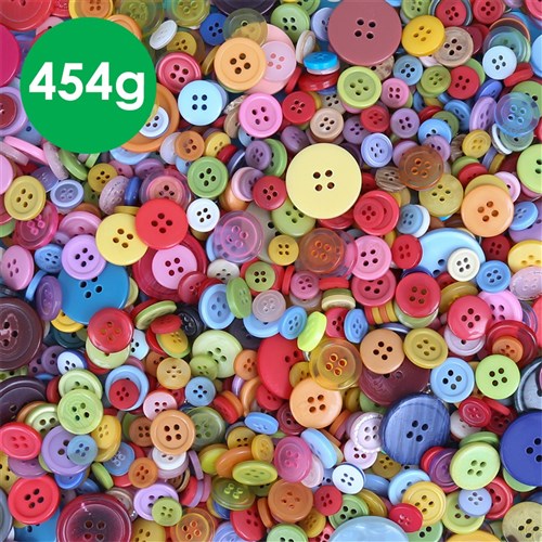 Craft Buttons - 454g Pack