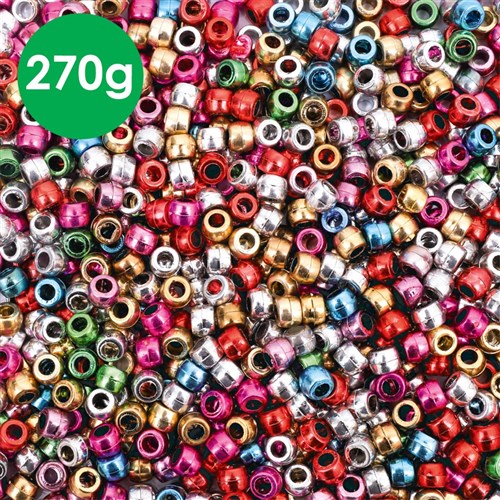 Metallic Beads - 270g Pack