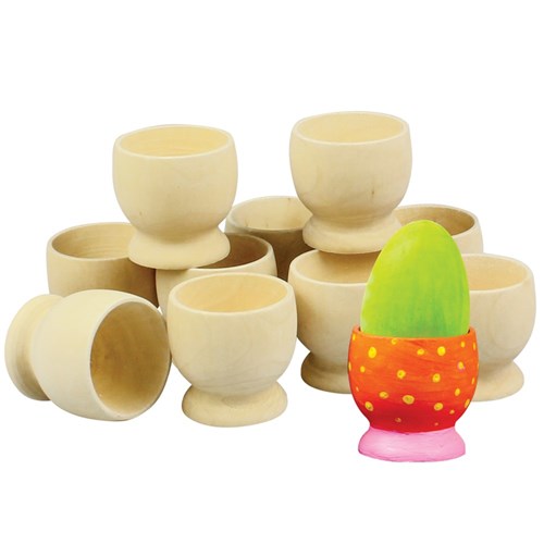 Egg Cups - Wooden - Pack of 10