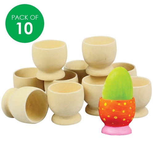 Egg Cups - Wooden - Pack of 10