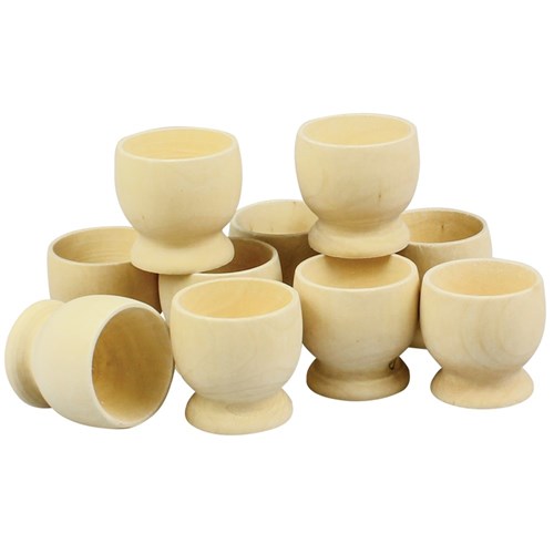 Egg Cups - Wooden - Pack of 10