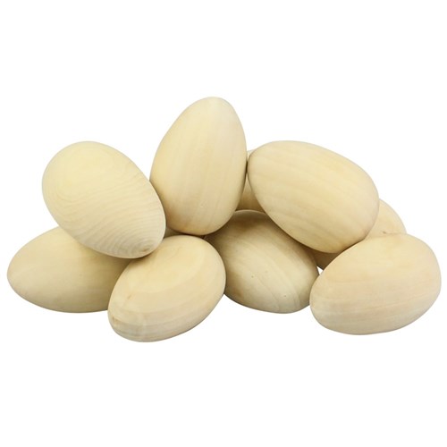 Eggs - Wooden - Pack of 10