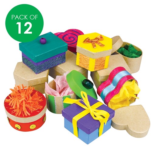 Papier Mache Box Set - Pack of 12