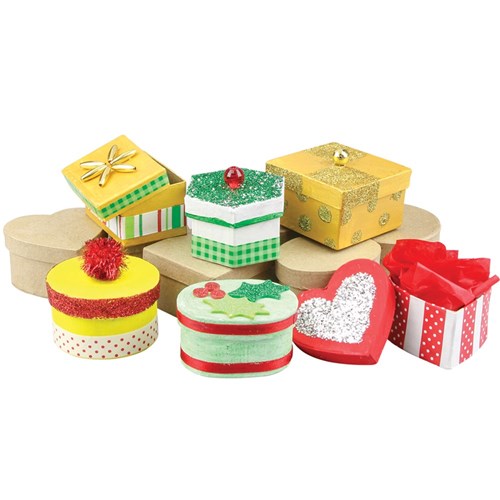 Papier Mache Box Set - Pack of 12