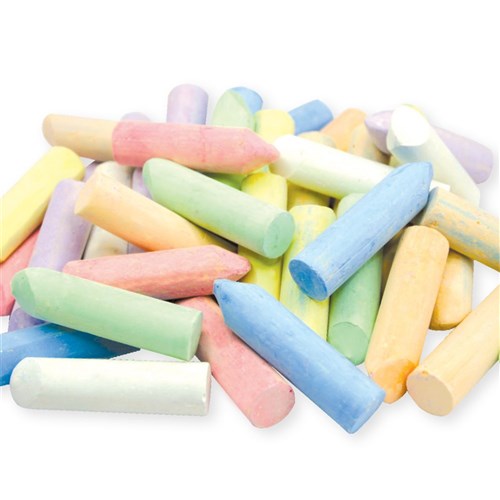 CleverPatch Chunky Chalk - Coloured - Pack of 40