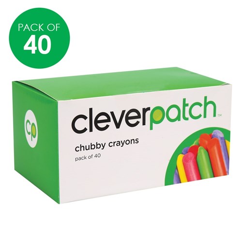 CleverPatch Chubby Crayons - Pack of 40