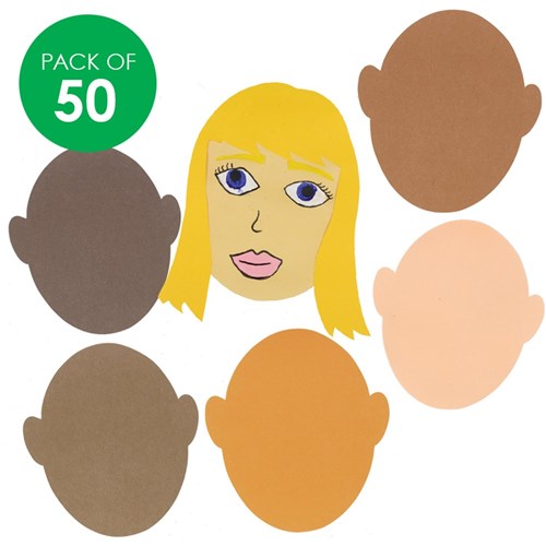 Paper Faces - Multicultural - Pack of 50