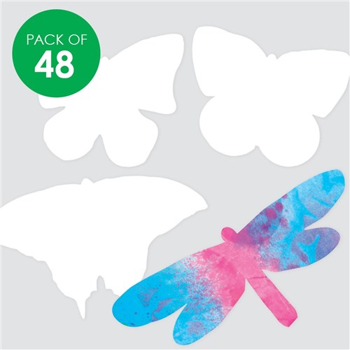 Colour Diffusing Insect Shapes - Pack of 48