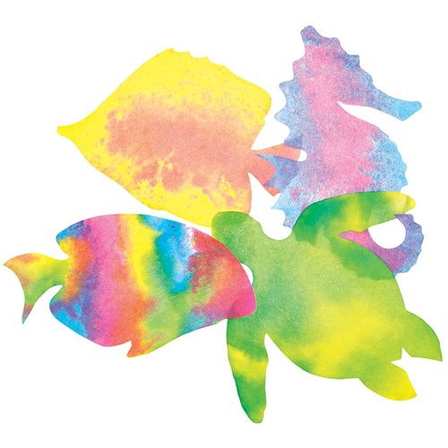 Colour Diffusing Sealife Shapes - Pack of 48