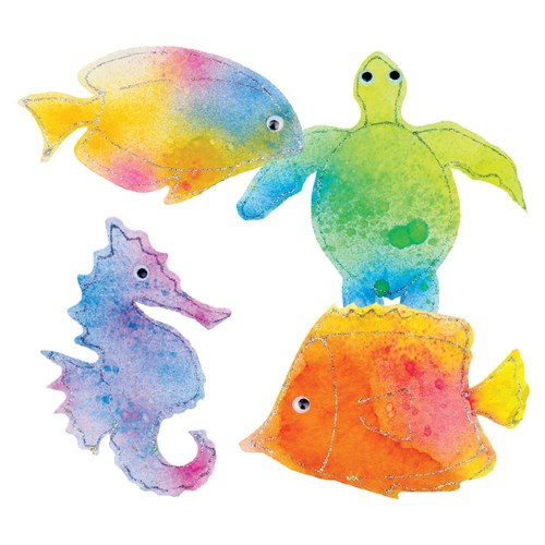 Colour Diffusing Sealife Shapes - Pack of 48