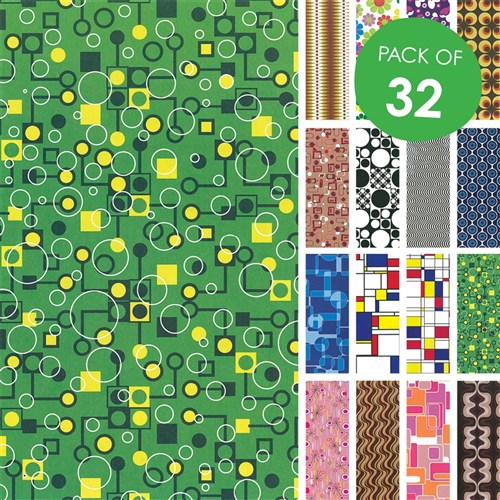 Retro Pop-Paper - Pack of 32