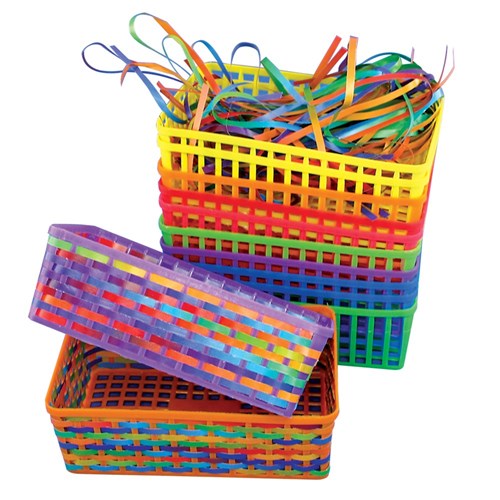 Weaving Baskets & Strips - Pack of 12