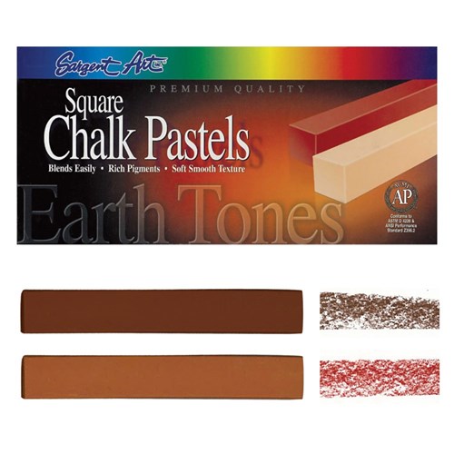 Chalk Pastels - Earth Tones - Pack of 12