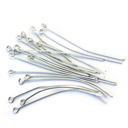 Eye Pins - Silver - Pack of 45