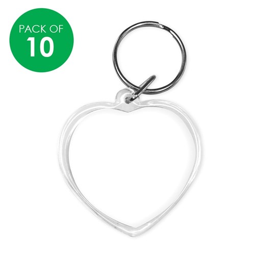 Key Tags - Heart - Pack of 10