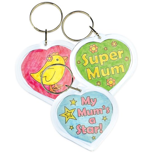 Key Tags - Heart - Pack of 10