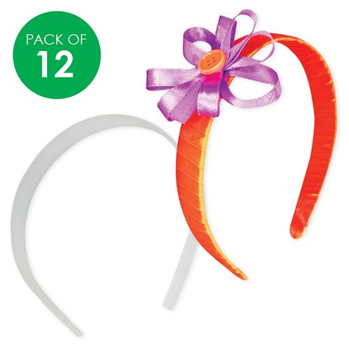 Self Cover Head Bands - Pack of 12