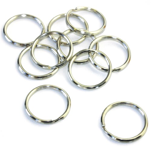 Split Rings - Silver - Pack of 10