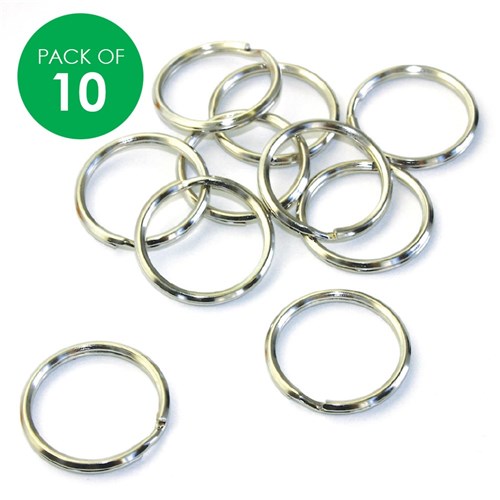 Split Rings - Silver - Pack of 10