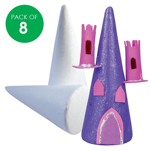 Decofoam Cones - Pack of 8