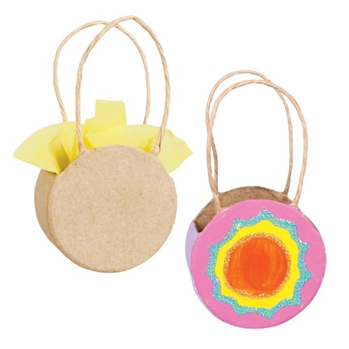 Papier Mache Bag - Round