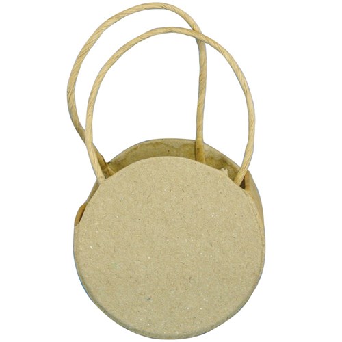 Papier Mache Bag - Round