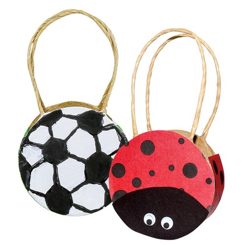 Papier Mache Bag - Round