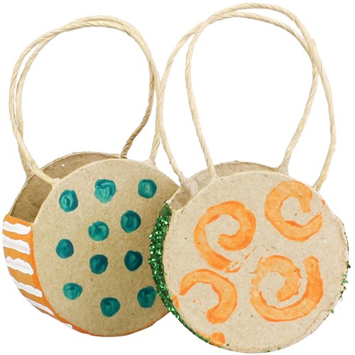Papier Mache Bag - Round
