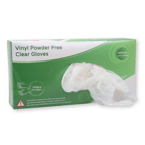 Vinyl Gloves - Medium - Pack of 100